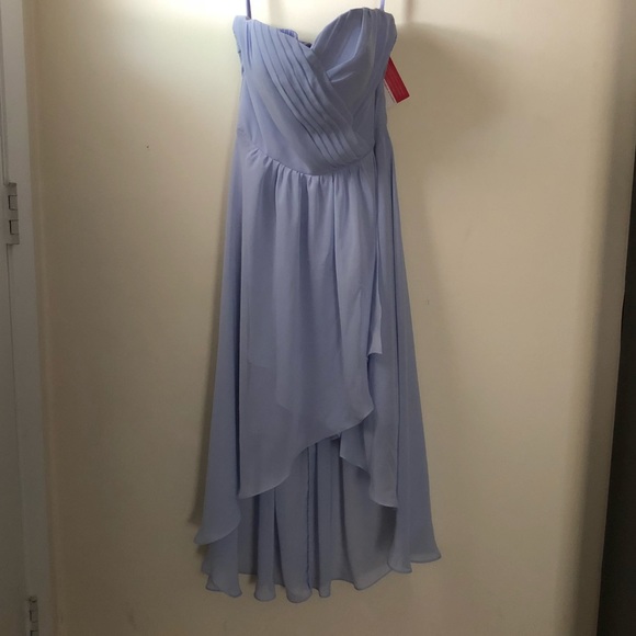 Lavender A-line Sleeveless Zip up Bridesmaid Dress - Picture 2 of 5